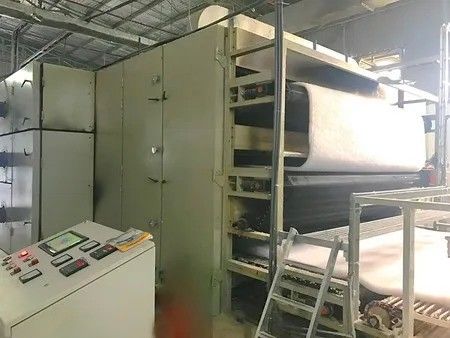 6-12meters long hot air oven for spray bond nonwoven soft wadding 