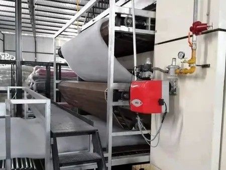 Three layer hot air oven for nonwoven spray bond 40-400gsm wadding